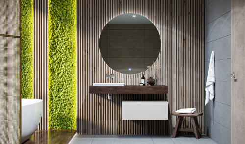 Столешница Velvex UNIT st.UNI.120-628 120х50х11 подвесная цвет дуб карпентер - фото 5