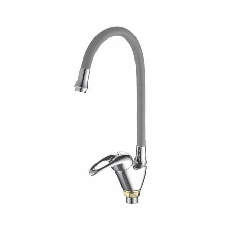 Смеситель для кухни Fashun A4403+A7257 на мойку серый