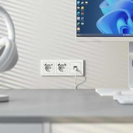 Розетка Ethernet RJ-45 cat. 6A экранированная Werkel 4690389213489