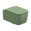 Чаша унитаза подвесная GSG Ceramic Design Brio BRWCSO031 цвет зеленый без сиденья безободковая каскадный смыв