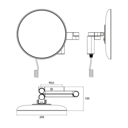 Косметическое зеркало Emco Kosmetikspiegel 1095 133 40