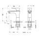 Смеситель LeMark Nero LM0206C на раковину хром