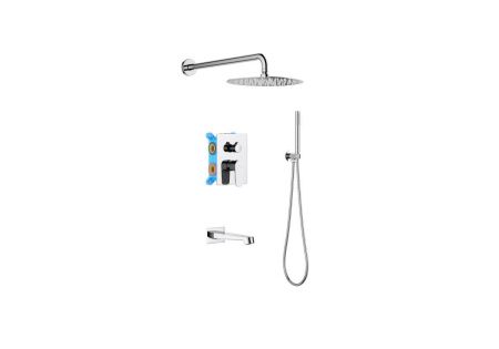 Душевая система Aquatek ОБЕРОН AQ1273CR встраиваемая в стену цвет хром