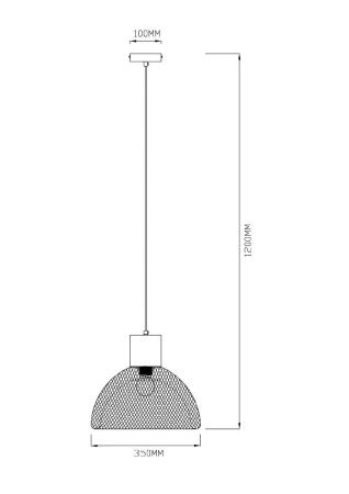 Светильник подвесной Arte Lamp Castello (Цастелло) A7046SP-1PB