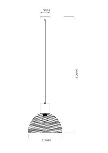 Светильник подвесной Arte Lamp Castello (Цастелло) A7046SP-1PB - фото 3