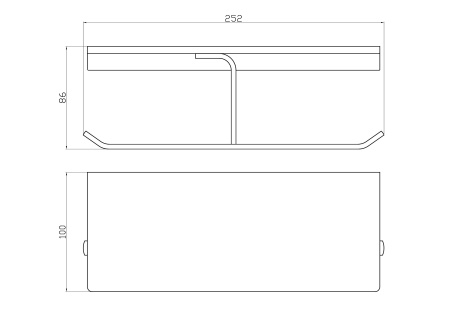 Бумагодержатель Wonzon & Woghand Eclipse WW-9156-BL