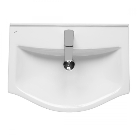 Раковина керамическая Onika Беверли 1WH302501 65х48 накладная цвет белый 1 отверстие под смеситель