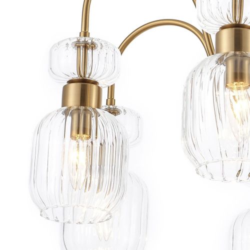 Люстра на штанге Escada Gloss (Глосс) 1141/8PL Clear - фото 5