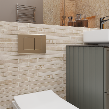 Клавиша смыва механическая CHARUS Minimalista FP.310.51.01 цвет песок матовый