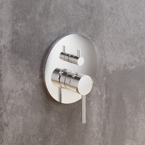 Смеситель для ванны и душа Damixa Scandinavian Pure 367100000 встраиваемый в стену хром без термостата - фото 4