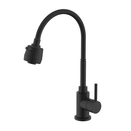 Смеситель для кухни Splenka S201 S201.47.06 на мойку черный - фото 2