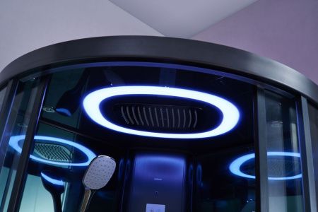 Душевая кабина SSWW BU601 90х90 четверть круга с крышей ориентация универсальная