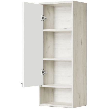 Шкаф Aquaton Флай 1A237903FAX1L 40х90 подвесной цвет белый/бежевый