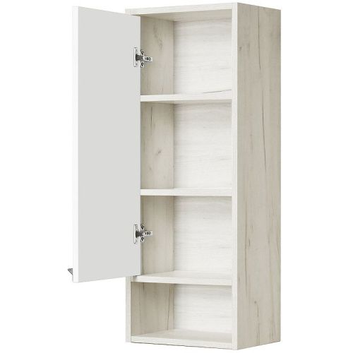 Шкаф Aquaton Флай 1A237903FAX1L 40х90 подвесной цвет белый/бежевый - фото 2
