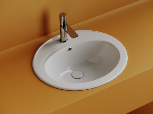 Раковина Ceramica Nova SUN 57 см CN6079 встраиваемая цвет белый - фото 2