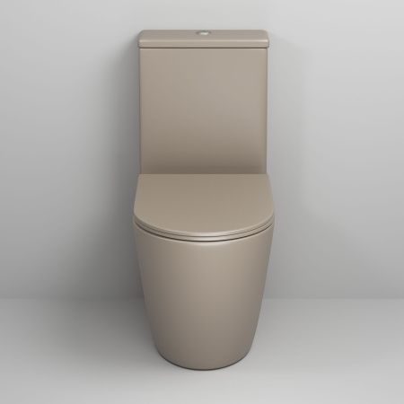 Унитаз напольный с бачком Grossman Color GR-4480BRLMS бежевый с сиденьем безободковый каскадный смыв