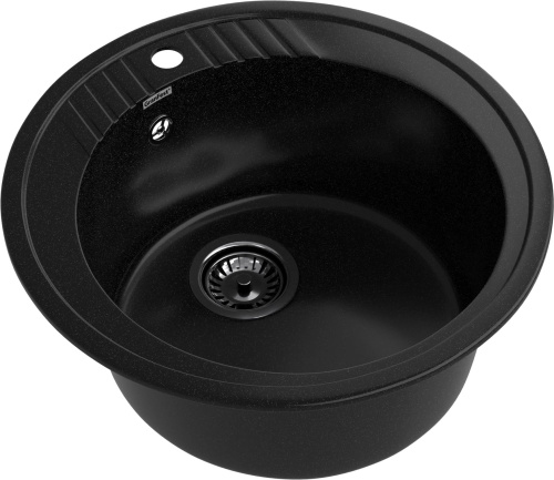 Кухонная мойка Granfest Rondo R-520 черный 52х52 цвет черный - фото 2