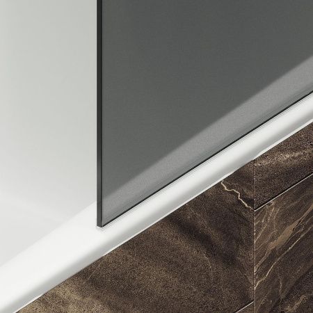 Душевая шторка на ванну Maybah Glass MGV-251-5ш 30х140 стекло тонированное профиль хром ориентация универсальная