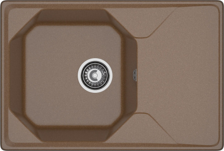 Кухонная мойка Granfest Unique U-740L терракот 74х50 цвет коричневый поверхность матовая