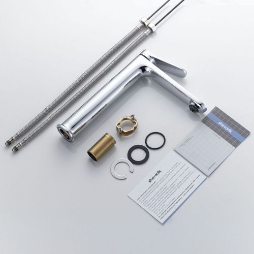 Смеситель для раковины Shevanik S43 S4311 на столешницу хром - фото 4