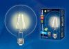 Лампа светодиодная филаментная Uniel SKY Globe (СКЫ Глобе) LED-G125-10W/WW/E27/CL PLS02WH картон