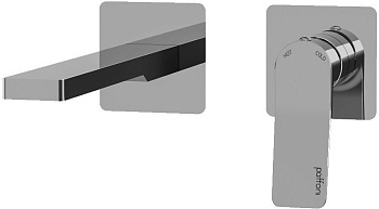 Смеситель Paffoni Tilt TI105ST70 встраиваемый в стену сталь