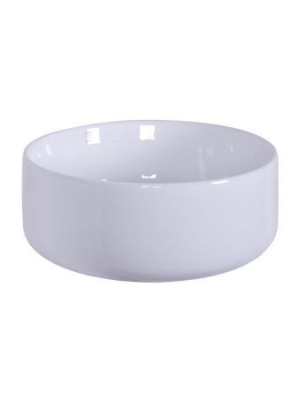 Раковина из сантехнического фарфора Orange B07-345W 30х30 накладная цвет белый