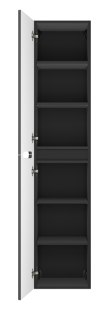 Шкаф-пенал Misty Роял П-Роя-02035-011П 35х34х165 подвесной цвет черный