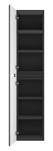 Шкаф-пенал Misty Роял П-Роя-02035-011П 35х34х165 подвесной цвет черный - фото 3