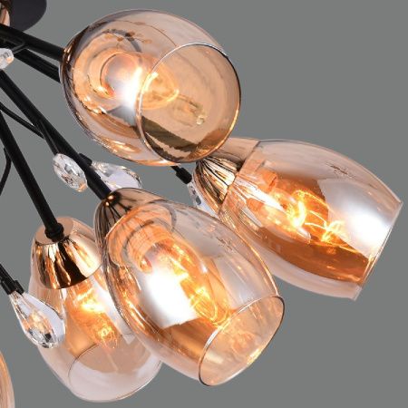 Люстра потолочная Illumico IL1284-10CPA-29 BK GD