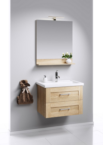 Тумба с раковиной Aqwella Foster FOS01082DS 77x45x49 подвесная - фото 2