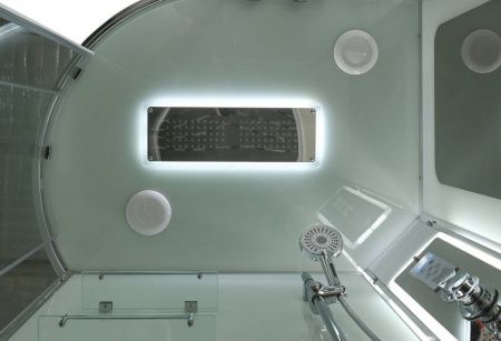 Душевая кабина AvaCan A A2912RLED 120х90 асимметричная с крышей ориентация правая