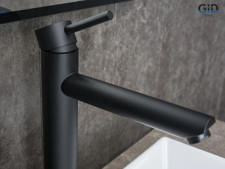 Смеситель Gid Cascada Berlin SS080-BM-D (SS080BMD) на столешницу черный матовый