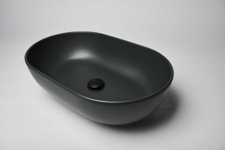 Раковина из сантехнического фарфора Galassia Dream 7308NEMT 60х40 накладная цвет черный