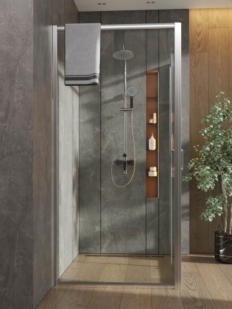 Душевой уголок Orange E23-12090TCR 120х89 стекло прозрачное профиль хром глянцевый без поддона