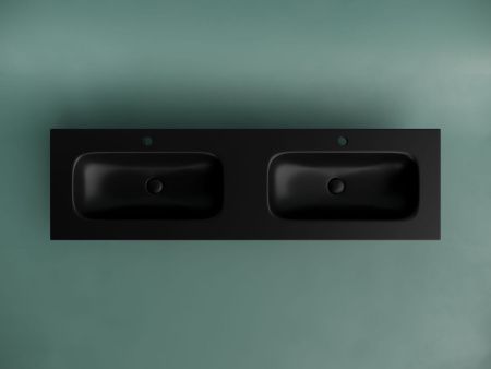 Раковина из сантехнического фарфора Ceramica Nova GRACE CN7023MB 160х50 накладная цвет черный