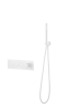 Смеситель для душа Boheme Fusion 130-SYS-MW встраиваемый в стену белый