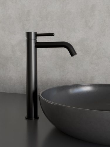 Смеситель для раковины Knotlor ECLIPSE SS-21/BL на столешницу черный - фото 4