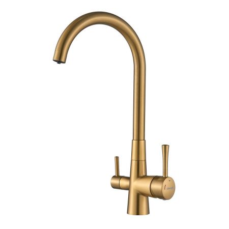 Смеситель для кухни Shevanik S428G на мойку золото