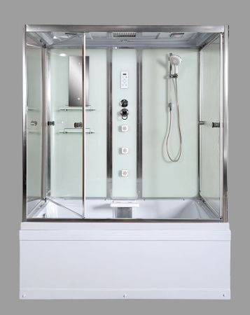 Душевой бокс AvaCan  V150 150х85 стекло прозрачное профиль хром