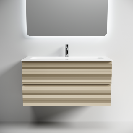 Тумба под раковину Sancos FOLK FL100CP 100х40 подвесная цвет бежевый