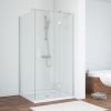 Душевой уголок Vegas-Glass AFP-Fis TUR+NOVO AFP-Fis NOVO 120 07 01 R 120х120 стекло прозрачное профиль хром матовый без поддона