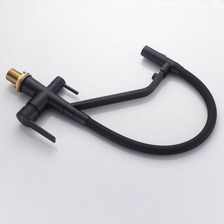 Смеситель для кухни Shevanik S278H на мойку черный