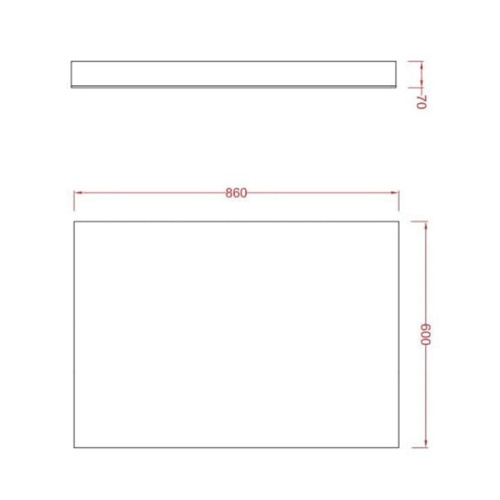 Зеркало в ванную Artceram Square ACS010 86х60 - фото 2