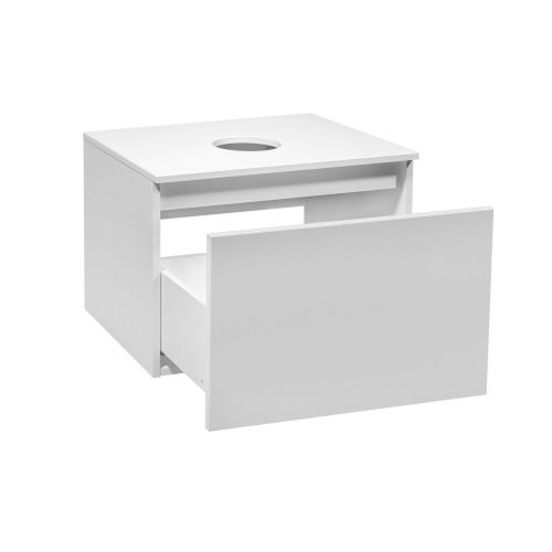 Тумба под раковину Runo БАРИ 00-00001473 60х50 подвесная цвет белый - фото 2