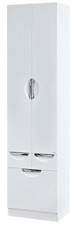 Шкаф-пенал Misty Орхидея П-Жас05050-0112Я 50х200 напольный цвет белый