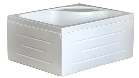 Душевой уголок Royal Bath BP RB8100BP-C-CH-R 100х80 стекло матовое профиль хром с поддоном