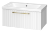Тумба под раковину Brevita Alicante ALI-09080-0101Я 78х45х35 подвесная