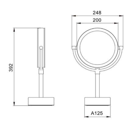 Косметическое зеркало Java S-M221W