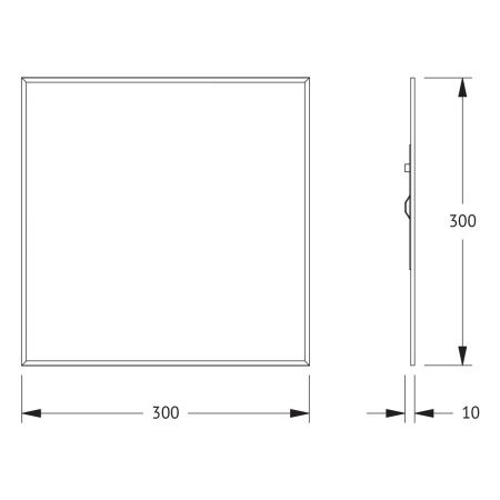 Зеркало Evoform Standard BY 0201 30х30 подвесное